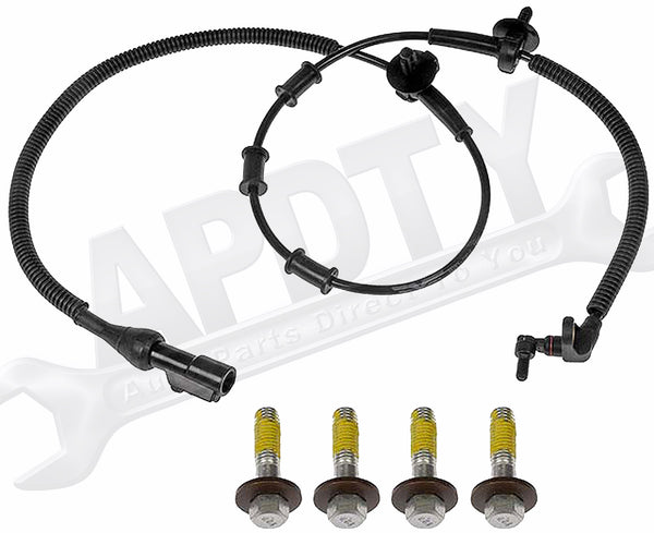 APDTY 140224 ABS Anti-Lock Brake Wheel Speed Sensor Fits Front L/R Hub Bearing