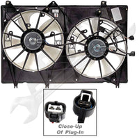 APDTY 732642 Dual Radiator/Cooling Fan Assembly, Replaces 163610P150