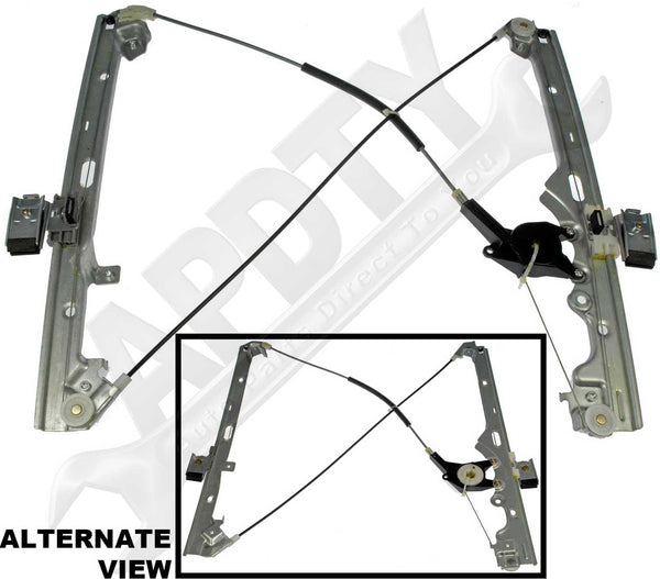 APDTY 851755 Power Window Cable Regulator Without Motor (Front Left)